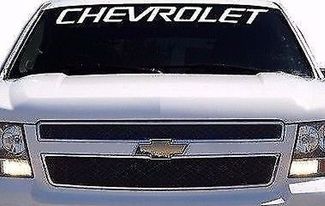Chevrolet Silverado 1500 Camión Blanco Parabrisas Logo Vinilo Calcomanía Gráfico
