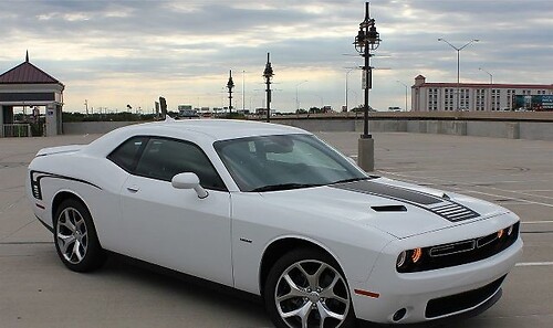 Calcomanía de vinilo con rayas de acento para capó y laterales para Dodge Challenger 2008-2017