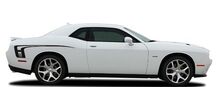 Calcomanía de vinilo con rayas de acento para capó y laterales para Dodge Challenger 2008-2017_2