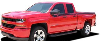 2014-2018 Chevy Silverado Puerta lateral superior BREAKER Accent Any Color Stripe Gráfico de vinilo