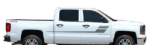 Calcomanía de Vinilo de Rayas de Contorno de Acento para Chevrolet Silverado 2013-2020
