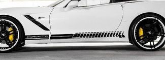 Kit de pegatinas gráficas para puerta lateral Chevy Corvette Z06 C7 2015-2018