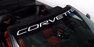 Calcomanía de vinilo para parabrisas de Chevy Corvette, logotipo personalizado de 40