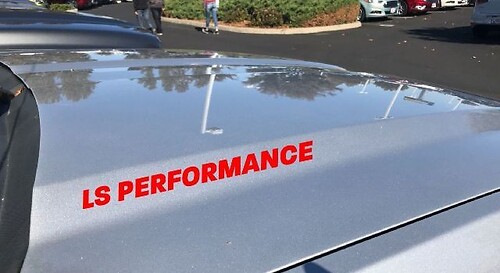 Calcomanía de vinilo para capó LS Performance para Pontiac GTO