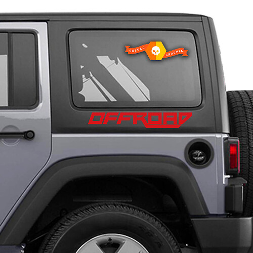 Calcomanía con letras, emblema, Logo, vinilo, todoterreno, tipo F, para Toyota, Jeep Wrangler