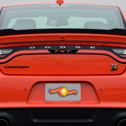 Texto Personalizado Superposición de Luz de Freno Vinilo Calcomanía para Maletero Dodge Charger 2021
