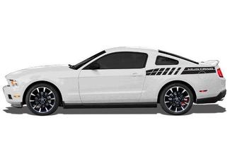 Ford Mustang (2010-2020) Kit de envoltura de calcomanía de vinilo personalizado - Mustang trasera doble raya