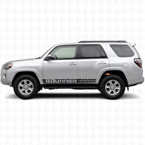 Vinilo adhesivo de franjas laterales para puertas Rocker para Toyota 4Runner 2010-2017