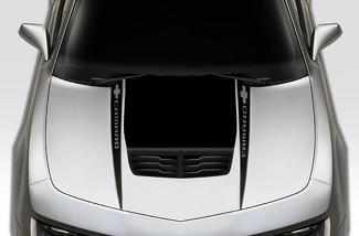 Chevrolet Camaro (2010-2015) Kit de envoltura de calcomanía de vinilo personalizado - Camaro Hood Spears