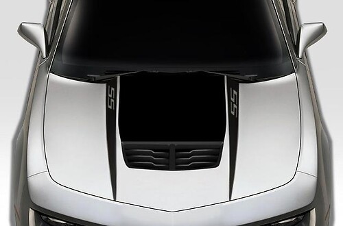 Kit de envoltura de calcomanías adhesivas de vinilo personalizadas para Chevrolet Camaro (2010-2015) - Ss Hood Spears
