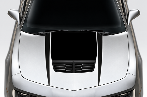 Tapered Twin Spear Hood Blackout Capó Adhesivo de vinilo para Chevrolet Camaro 2010-2015