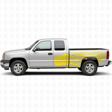 Pegatina adhesiva de vinilo para puerta lateral de cabina con bandera americana desgastada para Chevrolet Silverado 1999-2007_5