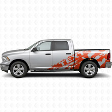 Kit de vinilo lateral personalizado contra salpicaduras de barro para Dodge Ram 1500-3500 2009–18_4