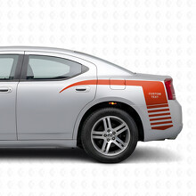 Pegatinas de vinilo personalizadas con rayas estilo garra estroboscópica para las aletas del Dodge Charger 2006-2010_4