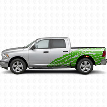 Pegatinas laterales de vinilo con franjas estilo salpicadura de barro para Dodge Ram 1500_3