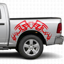 Kit de vinilo tribal para la cabecera de camión Dodge Ram 1500/2500 2009-2018_4