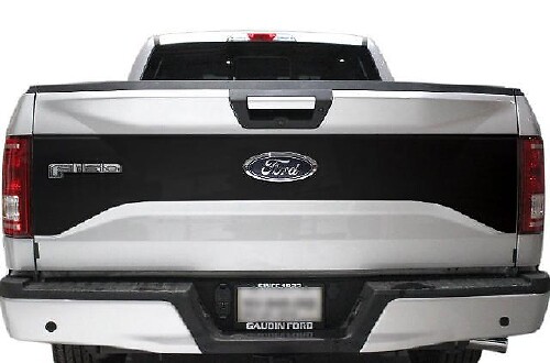 Vinilo adhesivo para portón trasero en negro para camioneta Musclecar 2015-2017