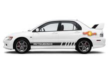 2X Gráficos de múltiples colores Mitsubishi Lancer EVO Mirage Car Racing Decal Sticker 2