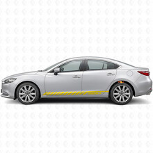 Calcomanía de vinilo lateral con franjas de carreras para Mazda Mazda6_5