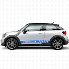 Calcomanía lateral de vinilo con rayas de carreras de marca para MINI Paceman_2