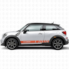 Calcomanía lateral de vinilo con rayas de carreras de marca para MINI Paceman_4