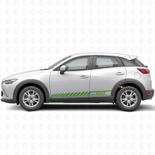 Pegatina de vinilo con franjas de competición para la puerta del Mazda CX-3_3