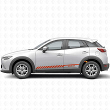 Pegatina de vinilo con franjas de competición para la puerta del Mazda CX-3_4