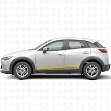 Pegatina de vinilo con franjas de competición para la puerta del Mazda CX-3_5