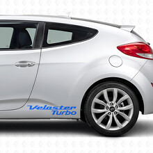 Adhesivo de vinilo con letras Turbo para la puerta lateral del Hyundai Veloster_2