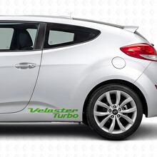 Adhesivo de vinilo con letras Turbo para la puerta lateral del Hyundai Veloster_3