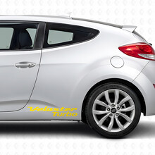Adhesivo de vinilo con letras Turbo para la puerta lateral del Hyundai Veloster_5