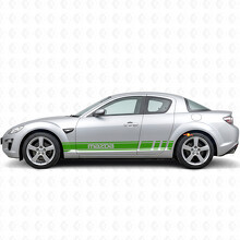 Pegatina de vinilo lateral con franjas decorativas de marca para Mazda RX-8_3