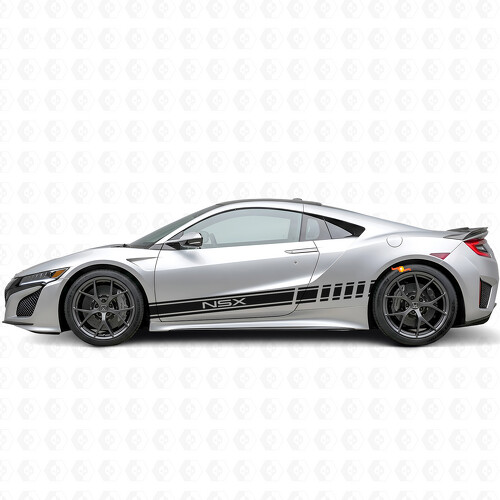 Pegatina de vinilo lateral con franjas de competición para Acura NSX