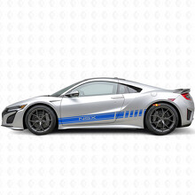 Pegatina de vinilo lateral con franjas de competición para Acura NSX_2