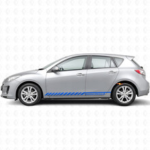 Calcomanía de vinilo lateral para coche con rayas gráficas de carreras para Mazdaspeed 3 2007 - 2013_2
