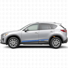 Calcomanía de vinilo lateral con franjas de carreras Strobe para Mazda CX-5 2013-2018_2