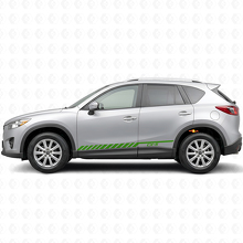 Calcomanía de vinilo lateral con franjas de carreras Strobe para Mazda CX-5 2013-2018_3