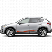 Calcomanía de vinilo lateral con franjas de carreras Strobe para Mazda CX-5 2013-2018_4