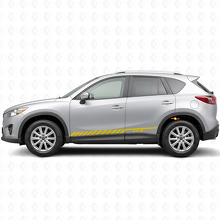 Calcomanía de vinilo lateral con franjas de carreras Strobe para Mazda CX-5 2013-2018_5