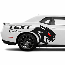 Texto Personalizado Gráfico de Calcomanías para Guardabarros Laterales y Traseros de Animal Salvaje para Dodge Challenger 2