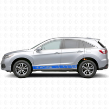Kit de calcomanías de vinilo con rayas laterales de competición para Acura RDX MDX_2