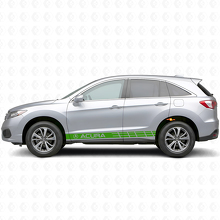 Kit de calcomanías de vinilo con rayas laterales de competición para Acura RDX MDX_3