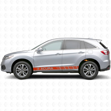 Kit de calcomanías de vinilo con rayas laterales de competición para Acura RDX MDX_4