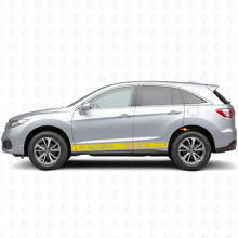 Kit de calcomanías de vinilo con rayas laterales de competición para Acura RDX MDX_5