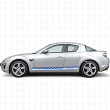 Calcomanía de vinilo lateral con rayas de carreras para Mazda RX-8_2