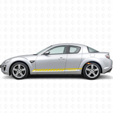 Calcomanía de vinilo lateral con rayas de carreras para Mazda RX-8_5