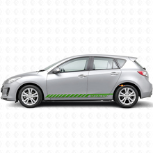 Calcomanía adhesiva de vinilo con franjas y letras Skyactiv para Mazda Mazda3 2011-2013_3