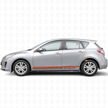 Calcomanía adhesiva de vinilo con franjas y letras Skyactiv para Mazda Mazda3 2011-2013_4