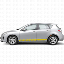 Calcomanía adhesiva de vinilo con franjas y letras Skyactiv para Mazda Mazda3 2011-2013_5