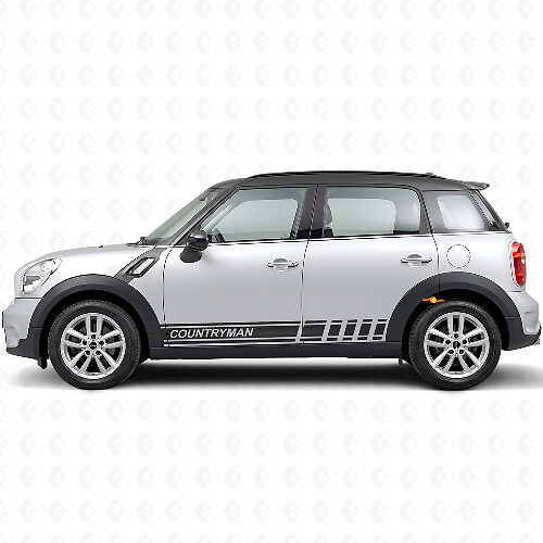 Calcomanía lateral de vinilo con franjas decorativas para MINI Countryman